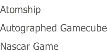 Atomship Autographed Gamecube Nascar Game